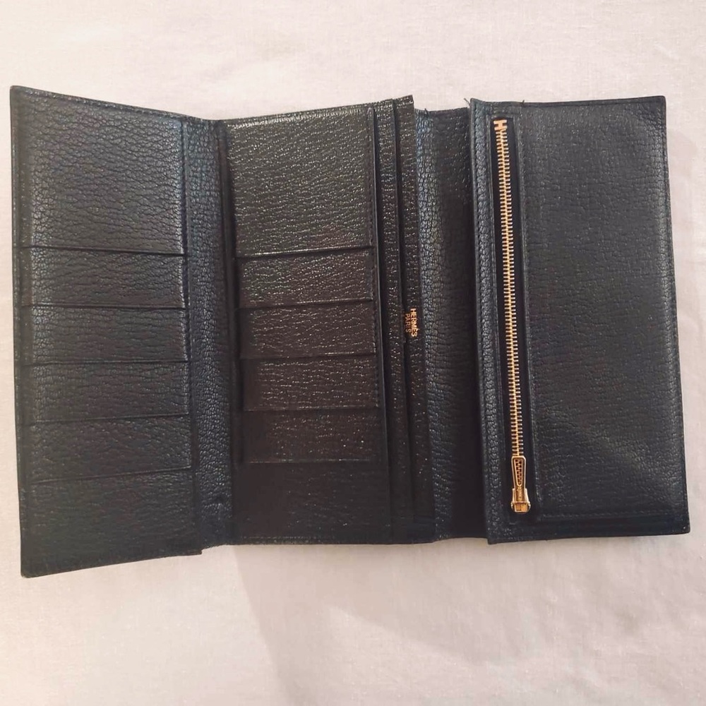 Hermes Black Clutch with Gold Accent - Picture 3 of 7